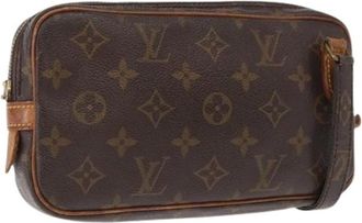 Louis Vuitton Pre-owned Cross Body Bags, female, Brown, Size: ONE SIZE Pre-owned Vintage Canvas Cross Body Bag