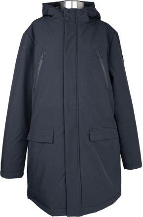 Sergio Moretti Solid Blue Casual Jacket With Concealed Zip And Functional Pockets