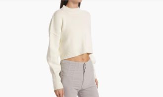 Free People Womens Easy Street Crop Pullover, Moonglow