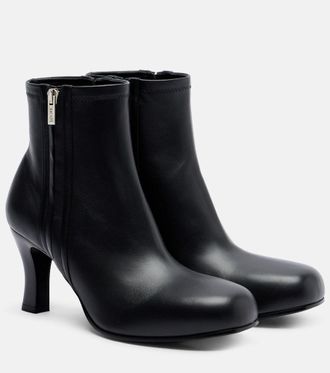 Loewe Bobine 90 leather ankle boots