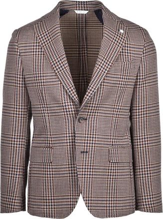 Manuel Ritz Jassen, Heren, Bruin, M, Katoen, Giacca sfiancata