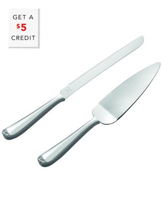 Wedgwood Vera Wang For Wedgwood Infinity Cake Knife & Server Set With $11 Credit