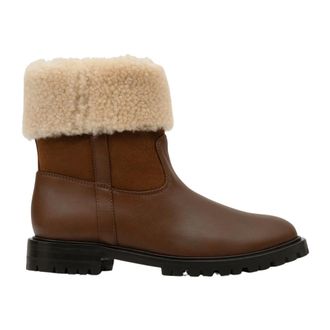 Parall&egrave;le Parallele, Schoenen, Dames, Bruin, 38 1/2 EU, Leer, Greco Enkellaarsjes