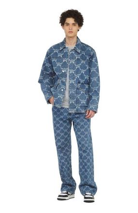 MCM Lauretos Monogram Denim Jacket in Indigo at Nordstrom, Size X-Large