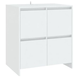 Berkfield Home Decorative 2 Piece Sideboard White Engineered Wood