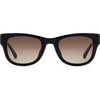 Fossil 50mm Gradient Square Sunglasses in Black/Brown Sf at Nordstrom