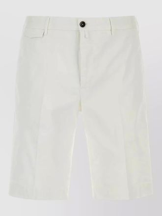 Pantaloni Torino stretch cotton bermuda shorts front back pockets