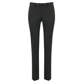 Pantaloni Torino Broeken, Heren, Grijs, L, Wol, Grijze Slim Fit Broek van Wolmix