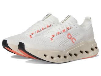 On Mens Cloudsurfer Max Road Running Shoes Ivory Salmon 10 UK