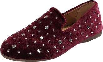 Generic Womens Slip On Shoes Rhinestone Casual Pumps Shoes Solid Color Fashionable Lightweight Breathable Non-Slip Comfy Flats Work Party