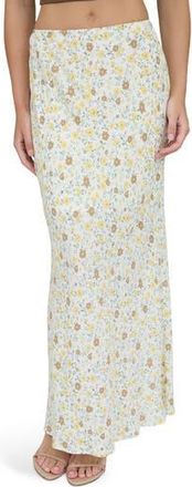 Blu Pepper Floral Maxi Skirt in Ivory Multi at Nordstrom Rack, Size Small