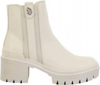 U.S.Polo Association Haley 002 Chelsea Boot - Dames - Chelseaboots - Beige - 36 EU - Leer - Schoenen