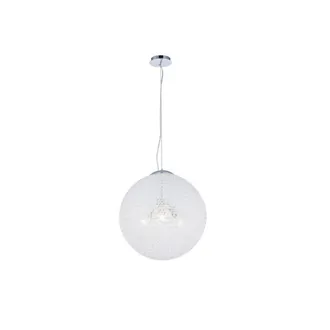 Netlighting Fusion Globe Ceiling Pendant 50cm Round 3 x E27 Chrome in Silver