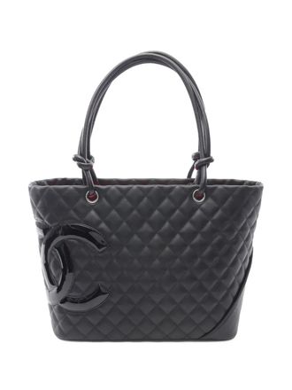 Chanel 2010-2011 Large Lambskin Cambon Ligne tote bag - women - Lambskin - One Size - Black