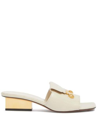 Marni leather sandals - women - Calf Leather/Calf Leather/Rubber/Calf Leather - 39 - Neutrals