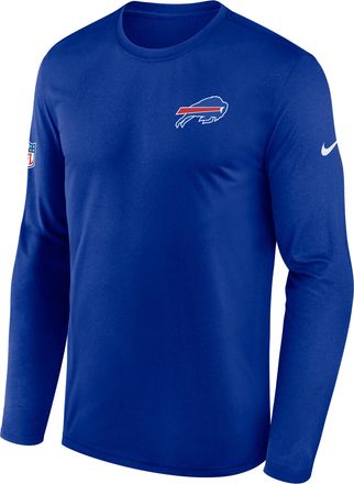 Nike Buffalo Bills Legend Small Logo Nike Mens Dri-FIT NFL Long-Sleeve T-Shirt in Blue | 02TJ4DA81-FEJ