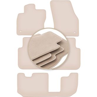 OEM Alfombrillas Premium Beige Para: Skoda Kodiaq 7 Plazas 2016