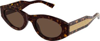 Gucci Cat-eye Sunglasses - Brown Havana - One Size