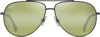 Maui Jim Sunglasses Hauoli Ht665 17 A Black/Green Unisex Polarized