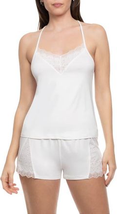 In Bloom by Jonquil Sevilla Lace Trim Short Pajamas in Ivory at Nordstrom, Size X-Small
