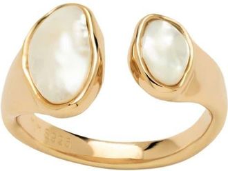 Made by Mary Baroque Pearl Statement Ring in Gold Vermeil at Nordstrom, Size 10