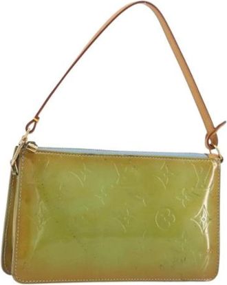 Louis Vuitton Tweedehands leren Louis Vuitton tassen - Dames - Vintage Handtas - Groen - ONE Size - Vintage