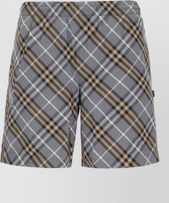 Burberry swim shorts plaid pattern back pocket