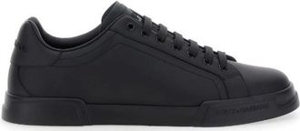 Dolce & Gabbana Schoenen, Heren, Zwart, 43 EU, Zwarte Veterschoenen