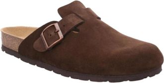 Rohde Stijlvolle leren pantoffels voor heren - Heren - Slip ons - Bruin - 46 EU - Wol - Schoenen