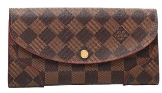 Louis Vuitton Damier Ebene Caissa Cherry long wallet