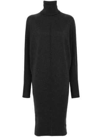 Saint Laurent Gebreide midi-jurk - Grijs