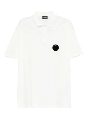 Emporio Armani Poloshirt met applicatie - Wit