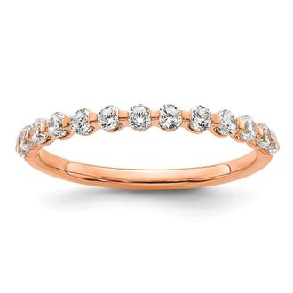 Diamond2Deal 14k Gold Lab Grown Diamond Wedding Band Ring 1/2Ct Clarity- VS Color- D-E