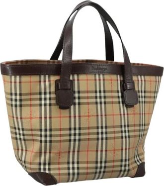 Burberry Pre-owned Tote Bags, female, Beige, Size: ONE SIZE Pre-owned Hand Bag