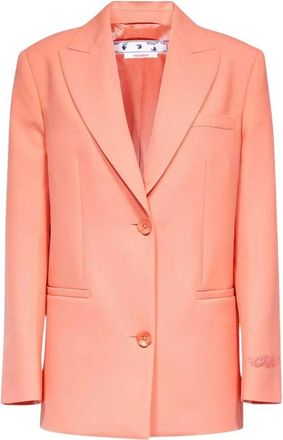 Off-white Tomboy Single-breasted Blazer - Dames - Blazers - Rood - XS - Wol - Jassen