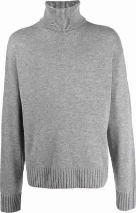 Off-white Eenvoudige gebreide coltrui