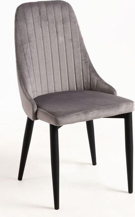 Regalos Miguel Sillas Comedor - Silla Kan Terciopelo - Gris