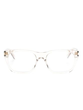 Saint Laurent Eyewear SL598 bril met vierkant montuur - Beige