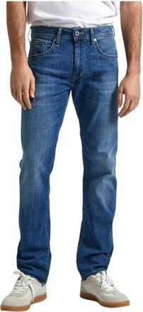 Pepe Jeans London Klassieke Straight Denim Jeans - Heren - Slim Fit Jeans - Blauw - W29 L32 - Denim - Jeans