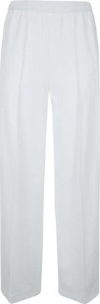 Fabiana Filippi Ribgebreide wijde broek - Dames - Wijde Broeken - Wit - XS - Broeken