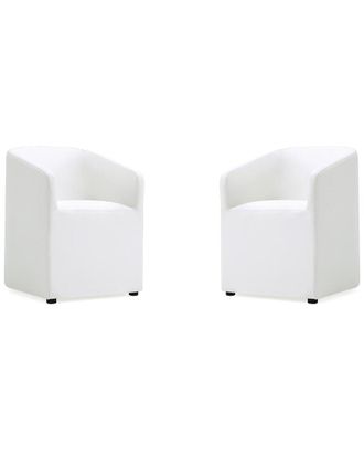 Manhattan Comfort Anna Round Dining Armchair