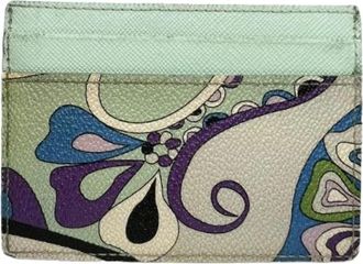 Emilio Pucci Pre-owned Leather Wallet - Dames - Vintage Accessoires - Veelkleurig - ONE Size - Leer - Vintage