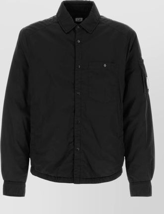 C.P. Company padded button overshirt