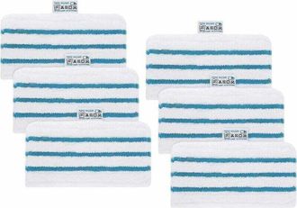 OEM Confezione Da 6 Panni In Microfibra Lavabili Per Scope A Vapore Black & Decker Fsmp20, Fsmh1321jmd, Fsm1500, Fsm1600, Fsm1610, Fsm1620, Fsm1621, Fsm16