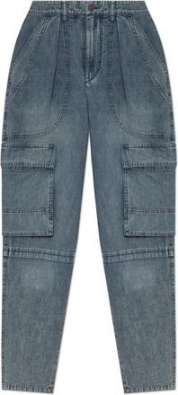 Isabel Marant Nayla Cargo Jeans - Dames - Loose Fit Jeans - Blauw - XS - Katoen - Jeans