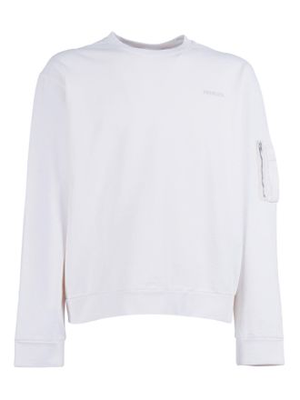 Premiata White Wulfenita Cropped Sweatshirt