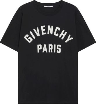 Givenchy T-Shirts, male, Black, Size: XL Grosgrain Patch T-shirt