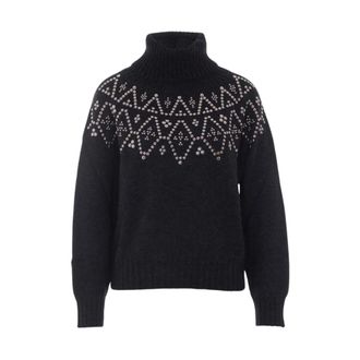 Alpha Studio Mujer, Jerseys, Negro, Talla: S