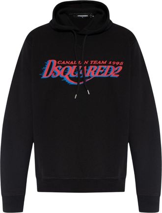 Dsquared2 Cool Fit Canadese teamlogo zwarte hoodie