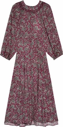 The Great. Womens Naples Midi Dress In Purple